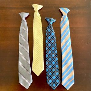 Classical Boy Ties, Clip, 14-15” Like New.